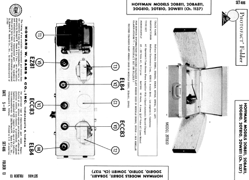 20T810 Ch= 1137; Hoffman Radio Corp.; (ID = 563251) Enrég.-R