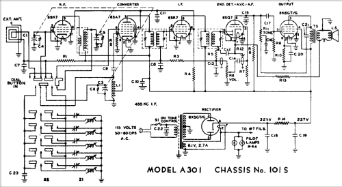 A-301 Ch= 101S; Hoffman Radio Corp.; (ID = 400885) Radio