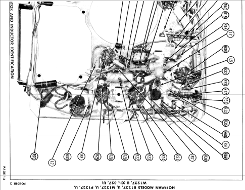 B1227 Ch= 327; Hoffman Radio Corp.; (ID = 996379) Television