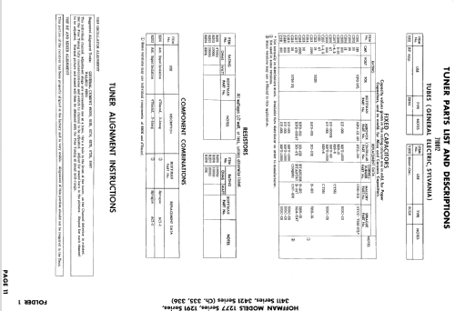 B1277 Ch= 335; Hoffman Radio Corp.; (ID = 888097) Television