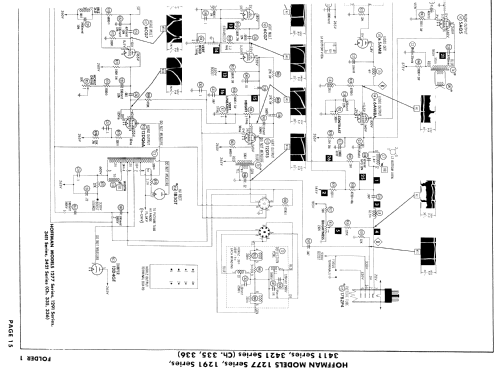 B1277 Ch= 335; Hoffman Radio Corp.; (ID = 888101) Television