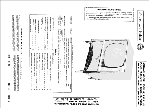 B3031-U Ch= 416-U; Hoffman Radio Corp.; (ID = 1984382) Television