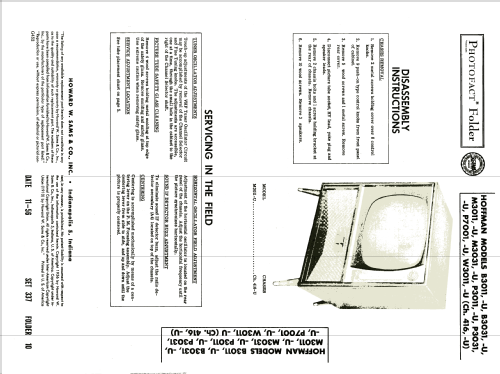 B3031-U Ch= 416-U; Hoffman Radio Corp.; (ID = 1984383) Television