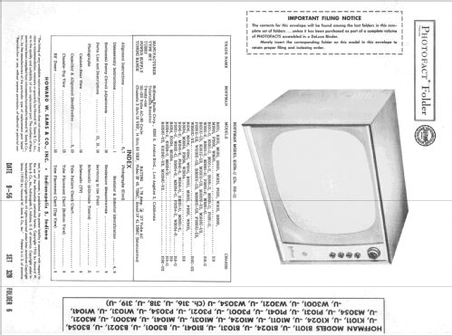 B3054-U Ch= 318-U; Hoffman Radio Corp.; (ID = 2369034) Televisore