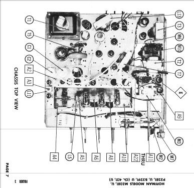 B3291 Ch= 421; Hoffman Radio Corp.; (ID = 2469134) Television