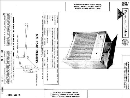 B8001 Ch= 1119; Hoffman Radio Corp.; (ID = 648659) Radio