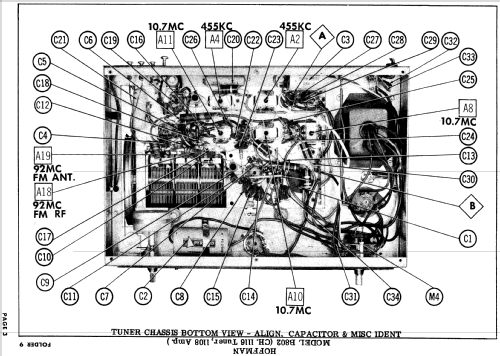 B8002 Ch= 1116 + 1108; Hoffman Radio Corp.; (ID = 804121) Radio