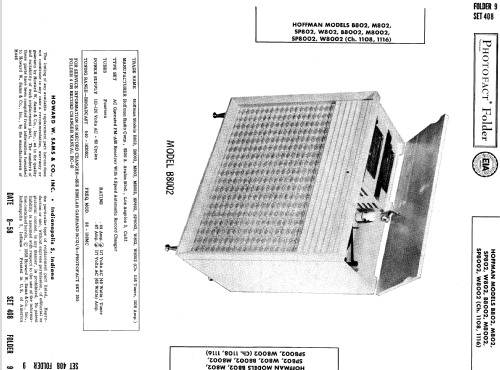 B8002 Ch= 1116 + 1108; Hoffman Radio Corp.; (ID = 804129) Radio