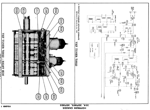 BR3653 Ch= 354; Hoffman Radio Corp.; (ID = 581381) Television