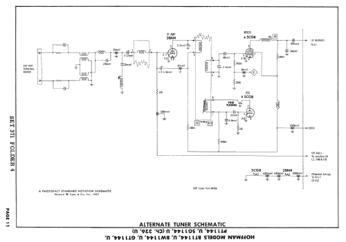 BT1144 Ch= 326; Hoffman Radio Corp.; (ID = 2438496) Television