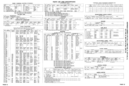 BT1144 Ch= 326; Hoffman Radio Corp.; (ID = 2438508) Television