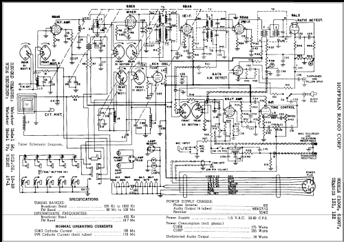 C1007 Ch= 132; Hoffman Radio Corp.; (ID = 338738) Radio