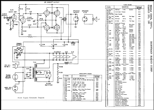 C1007 Ch= 132; Hoffman Radio Corp.; (ID = 338739) Radio