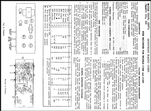 C1007 Ch= 132; Hoffman Radio Corp.; (ID = 338743) Radio