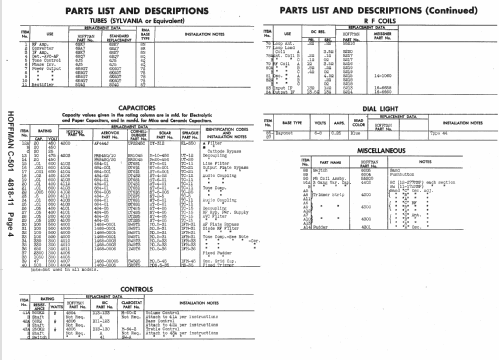 C501 Ch= 108; Hoffman Radio Corp.; (ID = 1417228) Radio