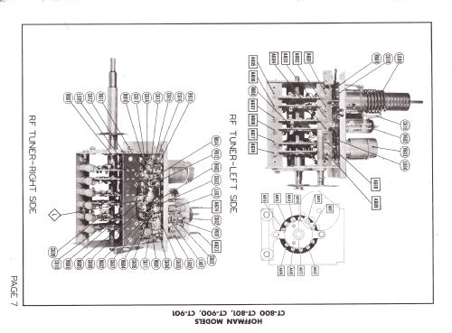 CT-901 Ch= 135; Hoffman Radio Corp.; (ID = 1285142) Television