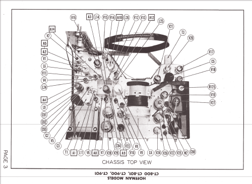 CT-901 Ch= 135; Hoffman Radio Corp.; (ID = 1344253) Televisore