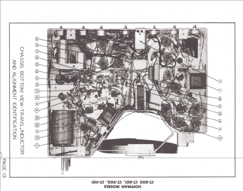 CT-901 Ch= 135; Hoffman Radio Corp.; (ID = 1344264) Televisore