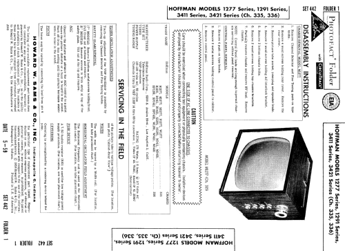 K1277 Ch= 335; Hoffman Radio Corp.; (ID = 888103) Television