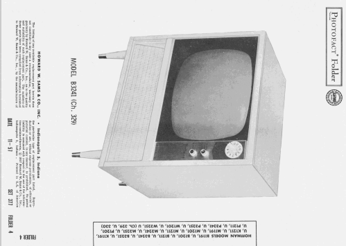 M1191 Ch= 329; Hoffman Radio Corp.; (ID = 2465687) Television