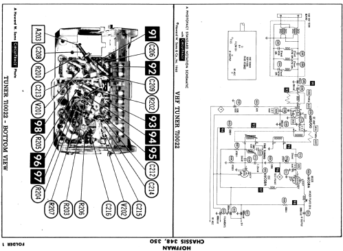 M3673 Ch= 350; Hoffman Radio Corp.; (ID = 545241) Television