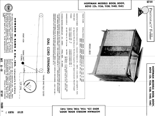 M8010 Ch= 1138 Ch= 1136; Hoffman Radio Corp.; (ID = 525907) Radio
