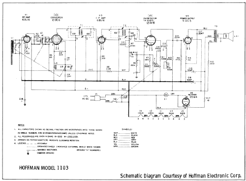 MW-601 Ch= 1103; Hoffman Radio Corp.; (ID = 2623562) Radio