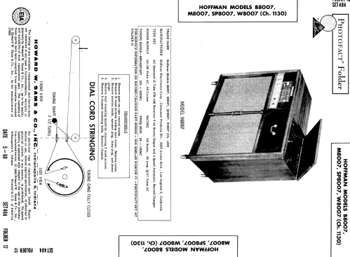 SP8007 Ch= 1130; Hoffman Radio Corp.; (ID = 569264) Radio