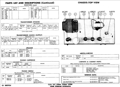 SP801 Ch= 1112; Hoffman Radio Corp.; (ID = 635334) Ampl/Mixer