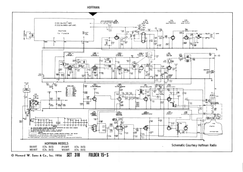 W1007 Ch= 315; Hoffman Radio Corp.; (ID = 2234640) Television