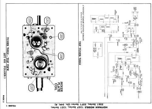 W1327, W1331 Ch= 344; Hoffman Radio Corp.; (ID = 621290) Television