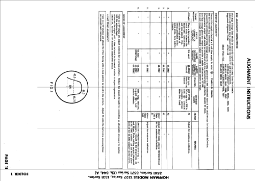 W1327, W1331 Ch= 344; Hoffman Radio Corp.; (ID = 621296) Television