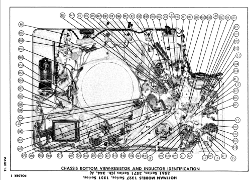 W1327, W1331 Ch= 344; Hoffman Radio Corp.; (ID = 621298) Television