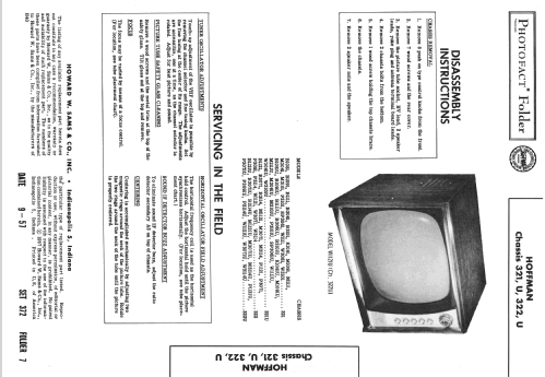 W3101U Ch= 321U; Hoffman Radio Corp.; (ID = 2442359) Television