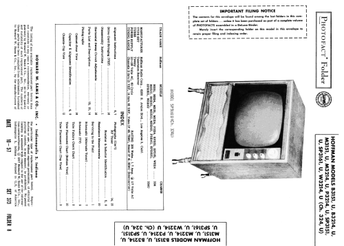 W3214U Ch= 324U; Hoffman Radio Corp.; (ID = 2446823) Televisión