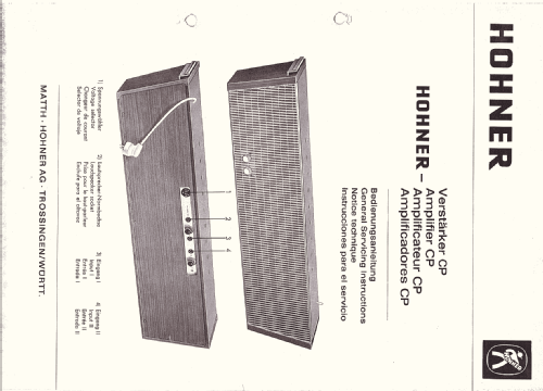 Verstärker CP für Cembalet-N und Pianet-N ; Hohner, Matthias, AG (ID = 2630367) Ampl/Mixer