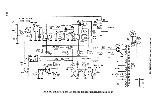 Tonband-Einbauchassis 55C; Holzinger & Co. GmbH (ID = 2605076) Kit