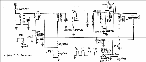 4tube DC TRF; Hoodwin Co., Chas. - (ID = 259191) Radio