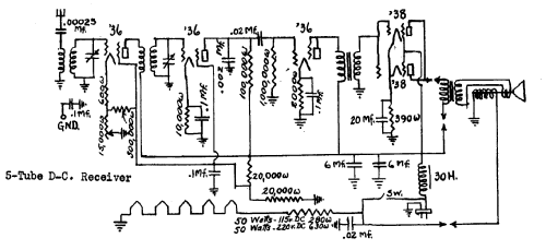 5tube DC TRF; Hoodwin Co., Chas. - (ID = 259201) Radio