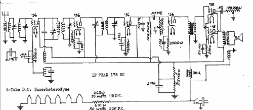 6tube DC Superheterodyne Radio Hoodwin Co., Chas. - see also Aero ...