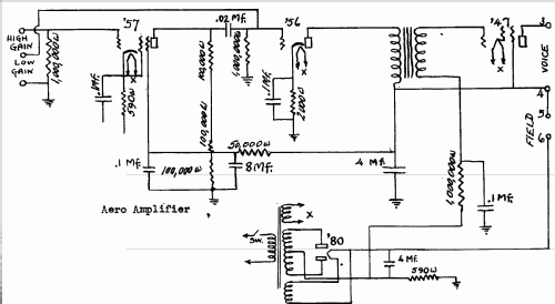 Aero Amplifier ; Hoodwin Co., Chas. - (ID = 257603) Ampl/Mixer