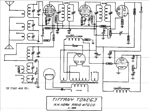 Tiffany Tone 63; Horn Radio Mfg. Co., (ID = 430894) Radio