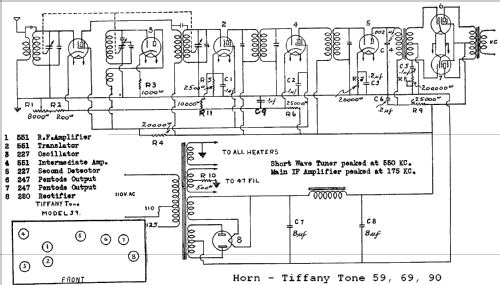 Tiffany Tone 69; Horn Radio Mfg. Co., (ID = 805739) Radio