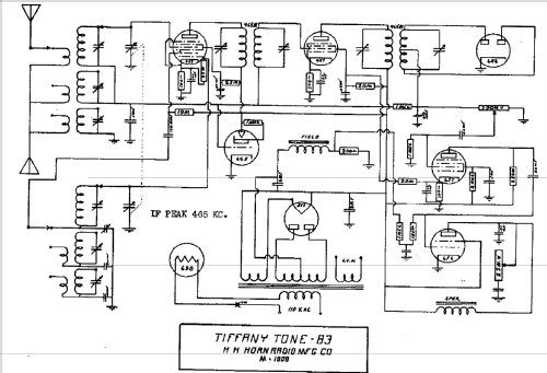 Tiffany Tone 83W; Horn Radio Mfg. Co., (ID = 430896) Radio