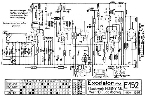 Excelsior W E152 ; Horny Hornyphon; (ID = 1713804) Radio