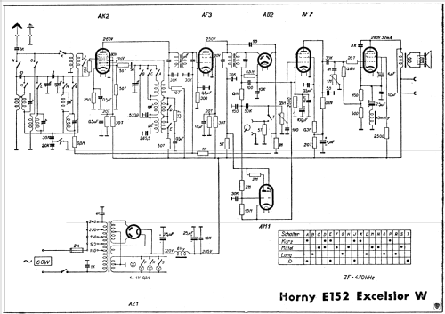 Excelsior W E152 ; Horny Hornyphon; (ID = 615466) Radio