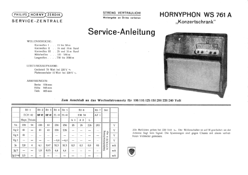 Universal-Konzertschrank WS761A; Horny Hornyphon; (ID = 776072) Radio