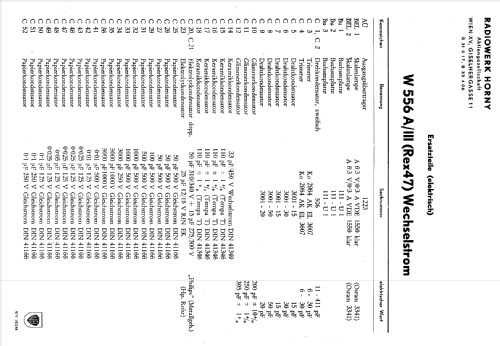 Rex 47 W W556A III; Horny Hornyphon; (ID = 772956) Radio