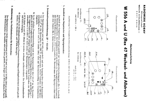 Rex 47 W W556A IV; Horny Hornyphon; (ID = 66271) Radio
