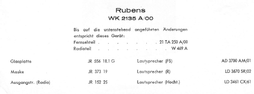 Rubens WK2135A /00 Ch= S5; Horny Hornyphon; (ID = 140626) TV Radio